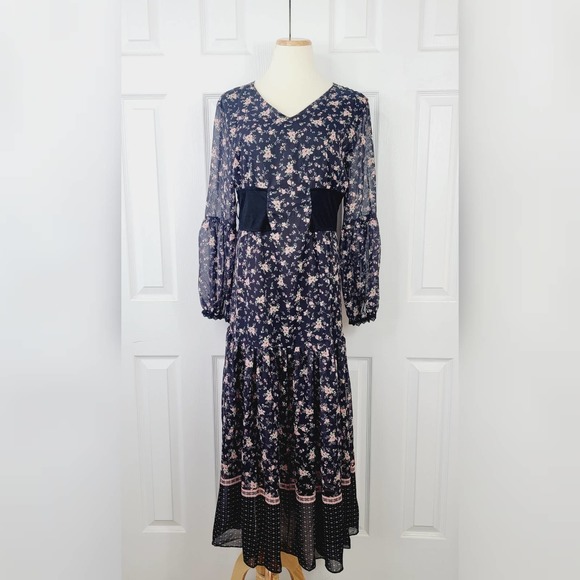 I madeline Dresses & Skirts - NWT I Madeline Floral Long Sleeve Maxi Dress